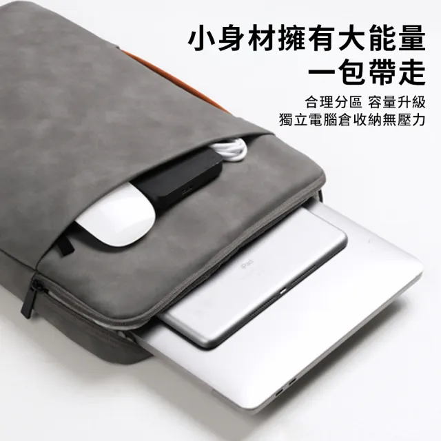 【Starshop】皮革手提電腦包 13-15.4寸 筆電包 內膽包 商務公事包 通勤包(適用華碩/Macbook/Acer/聯想)