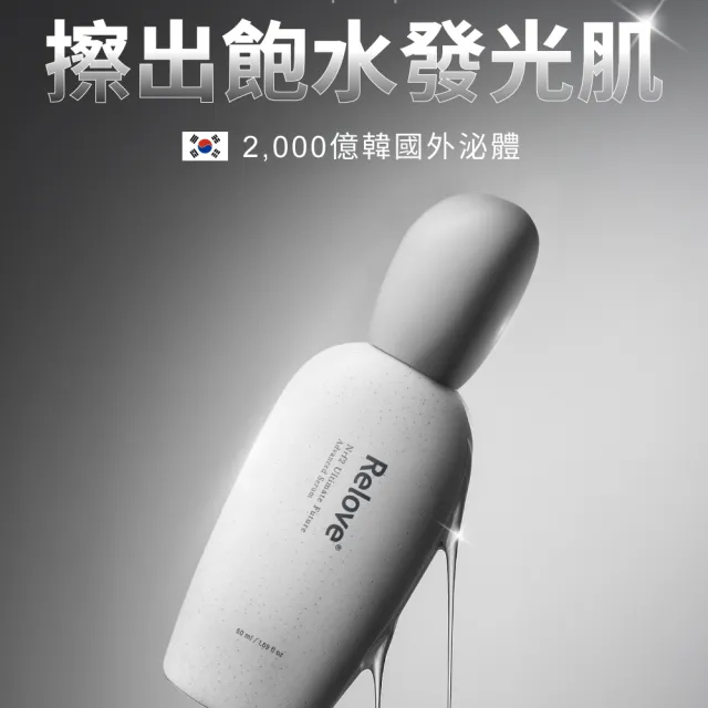 【Relove官方直營】全酵肌泌修護凝萃50mlx3件組 小玻泌(微分子10kDa玻尿酸 擦出飽水發光肌)