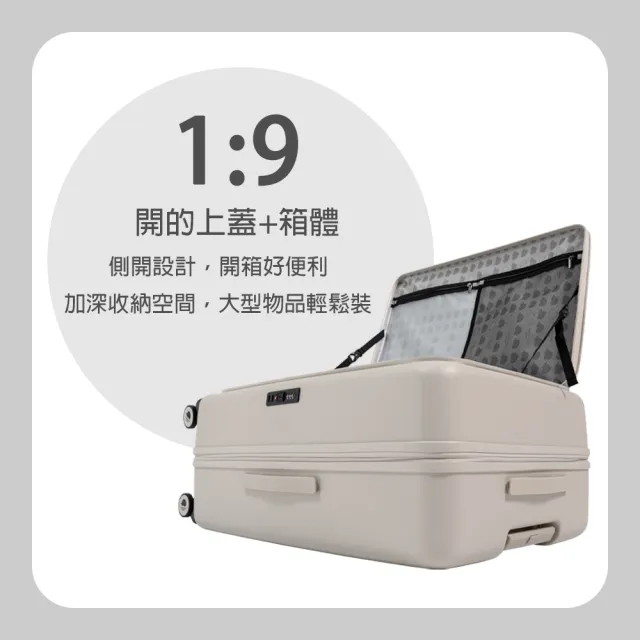 【TLCSTORE】SCANDINAVIAN FOREST北歐小刺蝟 20吋前開可擴充上掀行李箱/登機箱(2年保固 海關鎖)