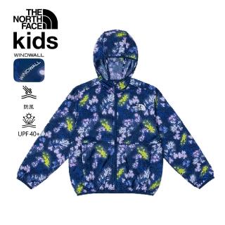 【The North Face】北面兒童藍色UPF40防曬防風外套｜8ANN5SC(抗UV)