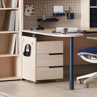 【iloom 怡倫家居】ROY 書桌抽屜櫃4色 3層抽屜(抽屜櫃 櫃子 收納櫃)