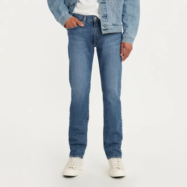 【LEVIS】男款 511低腰修身窄管牛仔褲/精工中藍染水洗/赤耳/彈性布料 熱賣單品 04511-5239