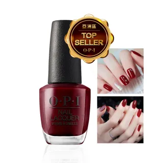 【O.P.I】藍調醇紅 經典指甲油-NLW52(小黑蓋/經典系列指彩/美甲彩繪/官方直營)