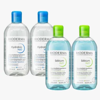 【BIODERMA】潔膚液500ml*4入(保濕水潤/平衡控油任選)