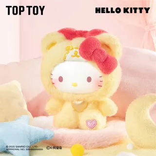 【YENDAR 研達】三麗鷗Hello Kitty泰迪毛絨睡衣小熊 (單盒)(夢趣細節隨身治癒)