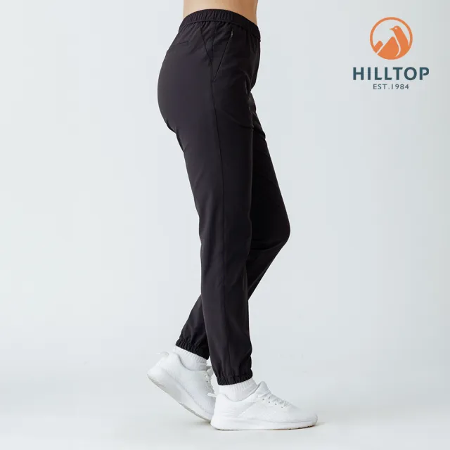 【Hilltop 山頂鳥】超潑水彈性長褲 女款 黑｜PH31XFR0ECA0