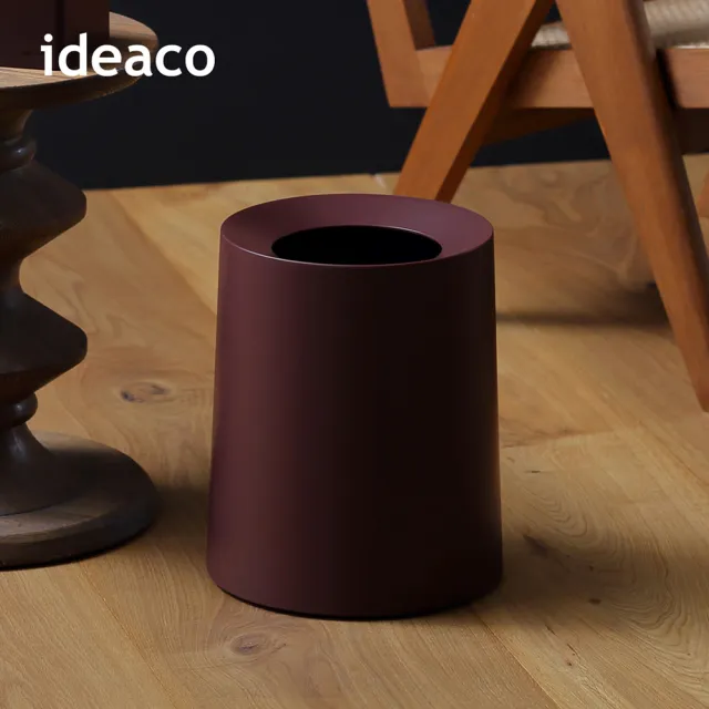 【IDEACO】日本ideaco 圓形家用垃圾桶-11.4L-多色可選