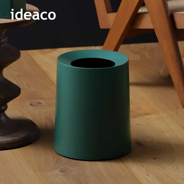 【IDEACO】日本ideaco 圓形家用垃圾桶-11.4L-多色可選