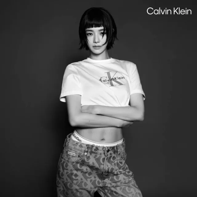 【CALVIN KLEIN】官方旗艦館 CK Monogram T-shirt_黑色