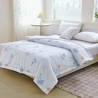 【HOYACASA 買1送1】100%萊賽爾天絲涼被 5x6尺/床包枕套組(多款任選) 涼被/冷氣毯