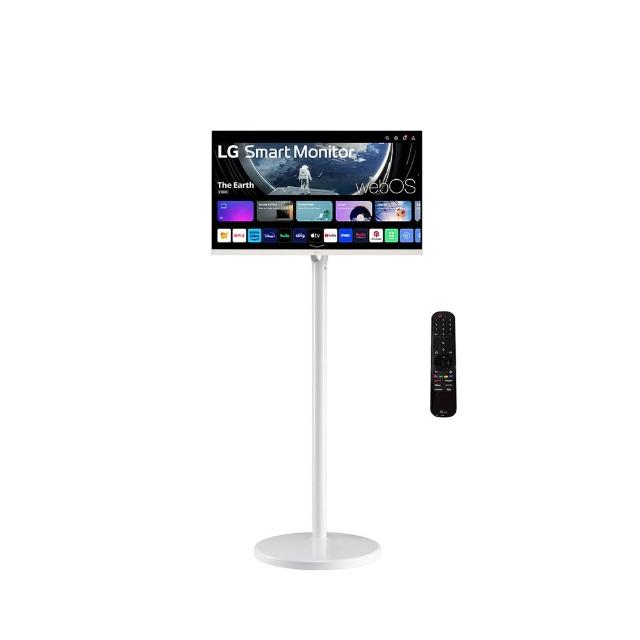 【LG 樂金】HoMIE機 Lite 27U511SA-W智慧聯網螢幕+移動支架組合(27型/webOS/AirPlay2/IOT操控)