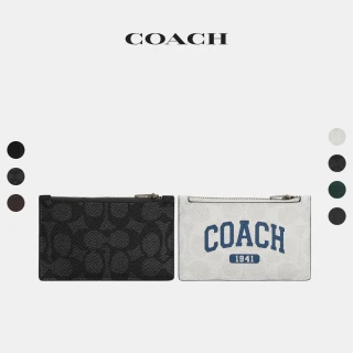 【COACH】蔻馳官方直營 拉鍊卡夾 證件包 卡包 零錢包-多款任選(CV764/C4280)
