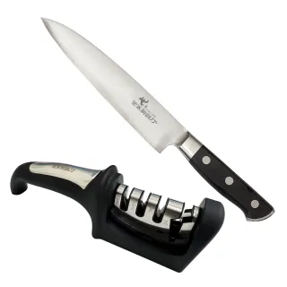 【金永利】E3蔬果料理刀＋四合一磨刀器 精巧組