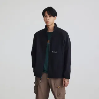 【Timberland 官方旗艦】男款黑色防潑水軟殼外套(A5RTV001)