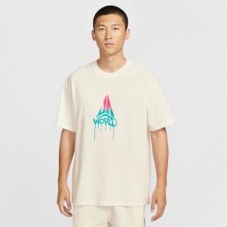 【NIKE 耐吉】短袖上衣 男 落肩寬鬆版型 AS JM M NK TEE M90 ROCKSTAR 2 米白 II1490-133