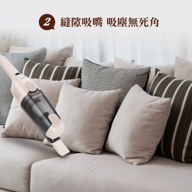 【THOMSON】13000pa大吸力 手持／直立兩用多功能輕巧吸塵器 TM-SAV61(水洗HEPA濾網/800ml集塵桶/4M電源)