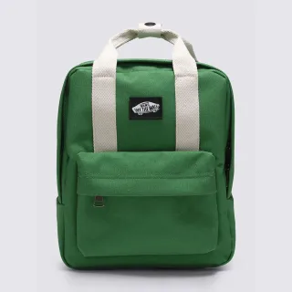 【VANS 官方旗艦】綠白雙色拼接方形 綠色後背包