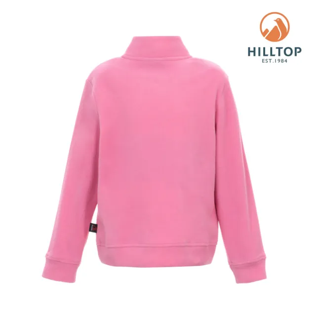【Hilltop 山頂鳥】童款 POLARTEC保暖半開襟刷毛上衣 粉紅｜PH51XC96ECF0
