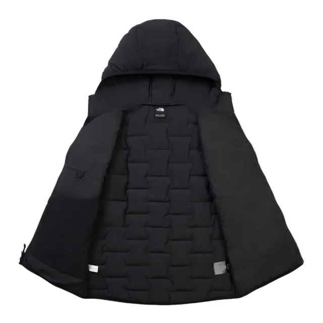 【The North Face】TNF 休閒 運動 DWR防潑水羽絨外套 W CUBE LT HOODIE DOWN - AP 女 黑(NF0A8DX6JK3)