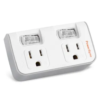 【PowerSync 群加】3P轉3P 2開2插安全節能壁插(TC3223W)