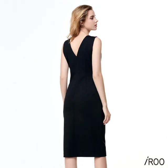 【iROO】金屬腰帶環洋裝