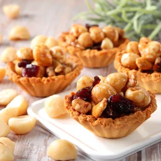 【喜RORO】夏威夷豆綜合堅果塔10入x2盒 附提袋(蛋奶素/年菜/年節伴手禮盒/春節/尾牙禮品)