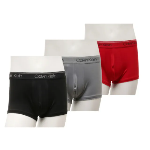 【CALVIN KLEIN】CK 男內褲 內褲 低腰短版 三件組 平口 四角褲 彈性纖維 速乾 透氣(多款顏色可選)