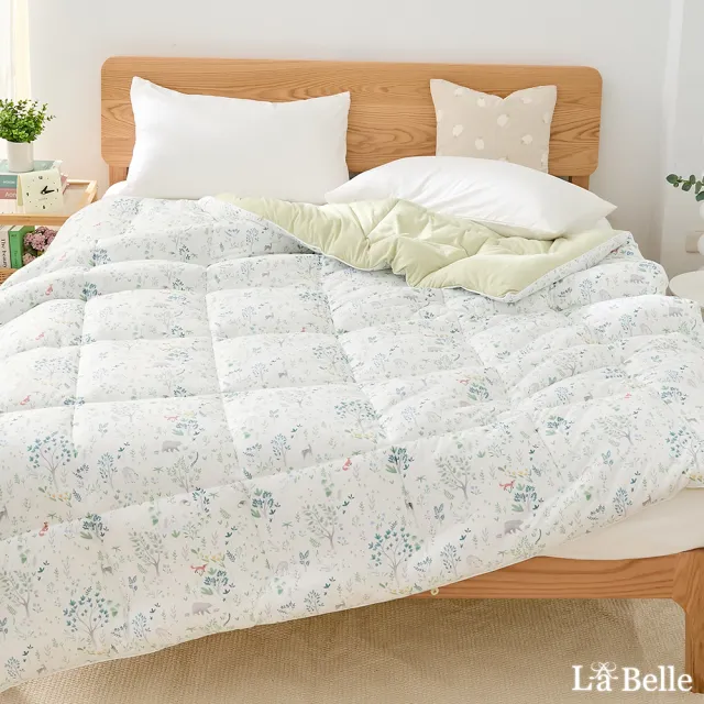 【Great Living 格蕾寢飾】La Belle 森林漫遊 韓式抑菌暖膚絨石墨烯發熱可水洗冬被(雙人)