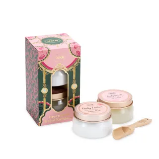 【SABON】官方直營 綠玫瑰磨砂保養禮盒(流光夜宴限定包裝)