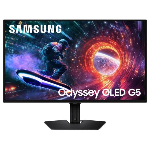 【Samsung 三星】雷蛇白色有線電競滑鼠組★S27FG502SC Odyssey OLED G5 27型 QD-OLED QHD 180Hz電競螢幕