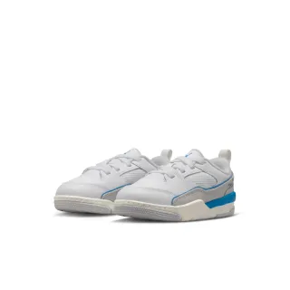 【NIKE 耐吉】運動鞋 籃球鞋 中大童鞋 JORDAN FLIGHT COURT PS 喬丹 白藍色(HF3332104)