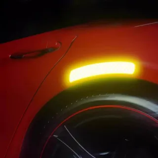 【Dagebeno荷生活】黏貼式長條型防水耐曬反光貼 夜間出行預防事故反光警示貼(30片)