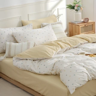 【HOYACASA】100%精梳純棉兩用被床包組-雙人/加大(均一價 速達)