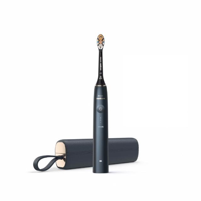 【Philips 飛利浦】官方直營 Sonicare頂級尊榮AI智能音波電動牙刷-靜夜藍(HX9996/12)