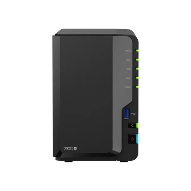 【Synology 群暉科技】搭 4TB x2 ★DS225+ NAS 網路儲存伺服器(2Bay/Intel/2GB)(HAT3300-4T)