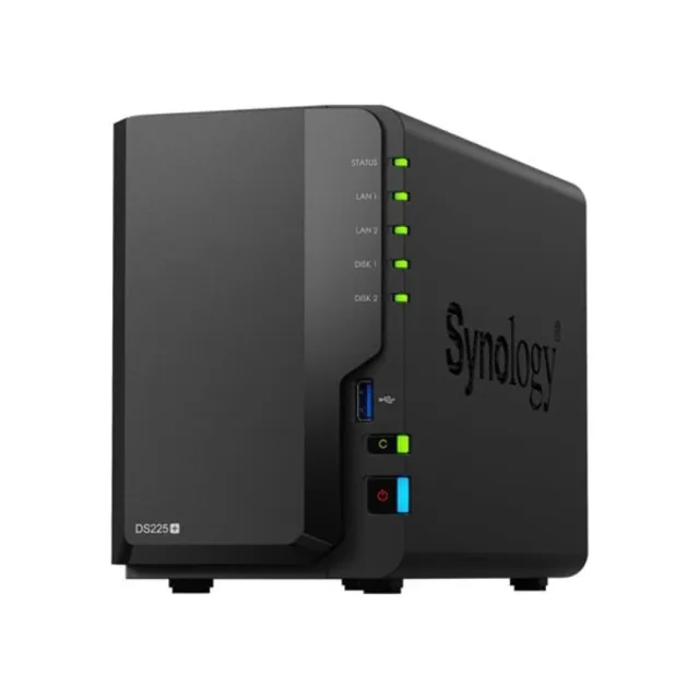 【Synology 群暉科技】搭 4TB x2 ★DS225+ NAS 網路儲存伺服器(2Bay/Intel/2GB)(HAT3300-4T)