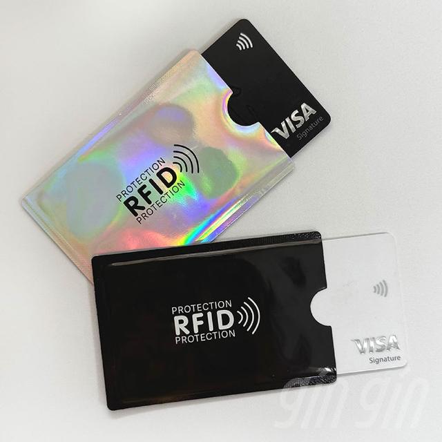 【gin gin】10入組 RFID防盜刷卡套_兩款可選(卡套 卡片保護套 防盜刷 信用卡套 悠遊卡套 證件套)