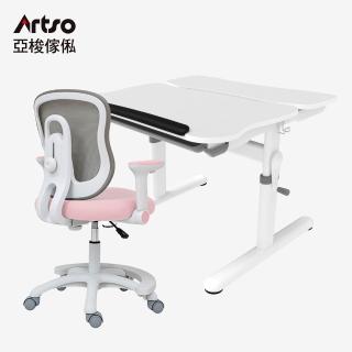 【Artso 亞梭】Easy One桌+吐司椅 升級坐剎輪(兒童桌椅/成長桌椅/學習桌椅/升降桌椅)