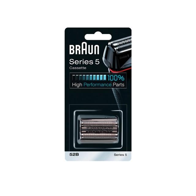 【BRAUN 百靈】CrossHair Blade刀頭刀網匣-黑 52B(德國原裝公司貨 電動刮鬍刀專用) 5系列