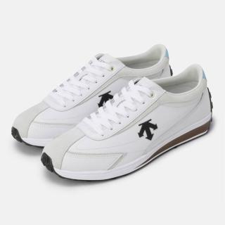 【DESCENTE】休閒鞋 女鞋 運動鞋 CHRON RACER 灰白 SQ313LCR71-BRBU