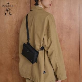 【PORTER INTERNATIONAL】剛正俐落DEAN斜背包(黑)