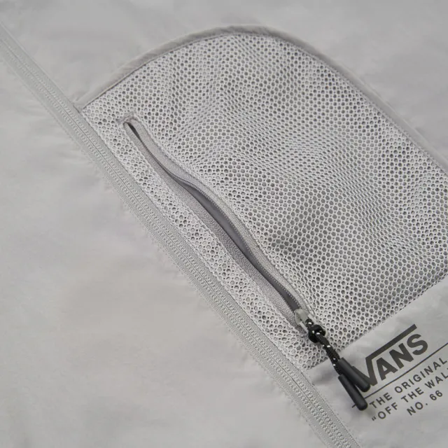 【VANS】官方旗艦 長袖拉鍊 灰色外套