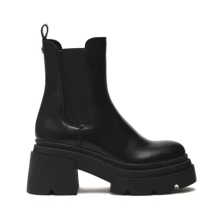 【steve madden】簡約素面厚底切爾西短靴 TIDALWAVE(黑色)