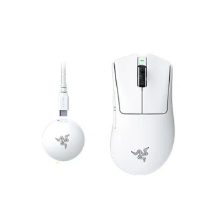 【Razer 雷蛇】DeathAdder 煉獄奎蛇 V4 Pro 無線電競滑鼠 - 白色(RZ01-05330200-R3A1)