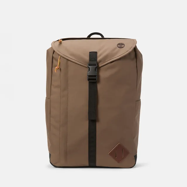 【Timberland】中性咖啡色19公升休閒後背包(A6MFWBK0)