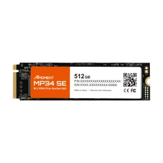 【Moment】MP34 SE 512GB M. 2 2280 Gen3X4 SSD 固態硬碟(MP34SE 512GBSSD)