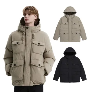 【National Geographic 國家地理】男女同款 NRN 大口袋 羽絨連帽外套(2色可選)