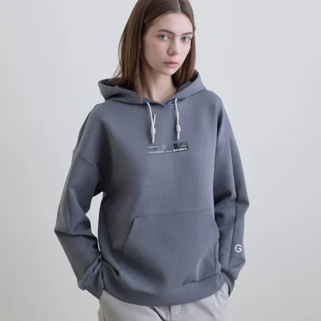 【GIORDANO 佐丹奴】女裝高彈力連帽上衣 Urban Outdoor系列(14 熔岩煙灰)