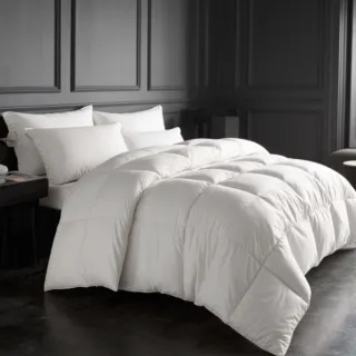 【A-nice】專櫃等級 頂級JIS日規 極保暖型 90%頂級天然鵝絨被(雙人 6X7呎 棉被/羽絨被 限時加送羽絨枕)