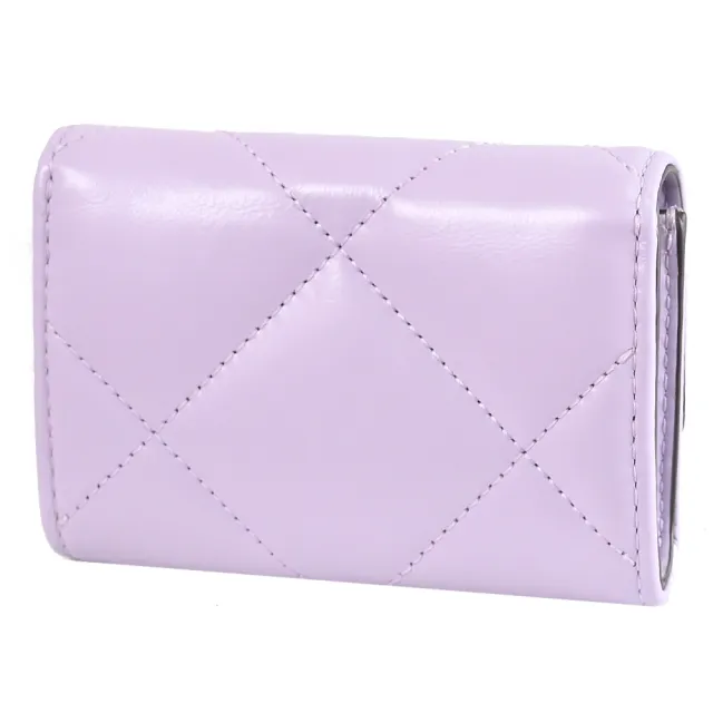 【TORY BURCH】經典LOGO四葉草圖案信用卡證件名片零錢包(淡紫)